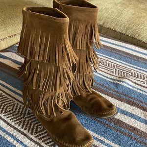 Minnetonka Fringe Boot